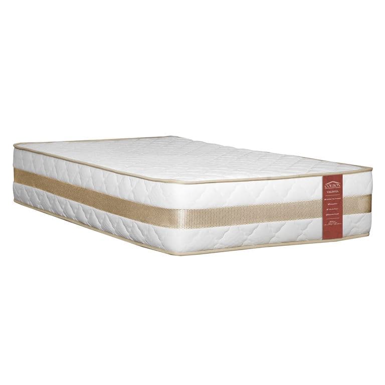Colchon Valdivia 1.5 Plazas Dorado 105x190x30 Cm Resorte Bonell Dual Side Alta Densidad