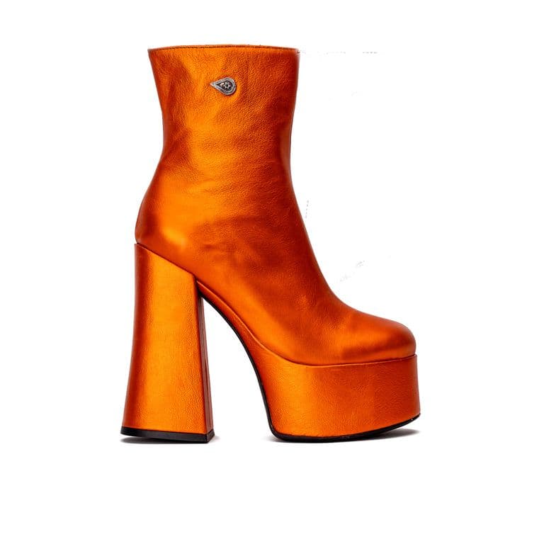 Taco Cuero Mesalina Naranja Naranjo 37