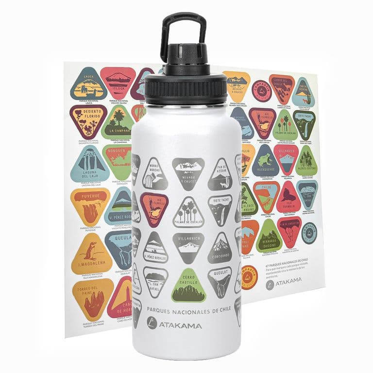 Botella Agua 1lt Termica Parques Nacionales