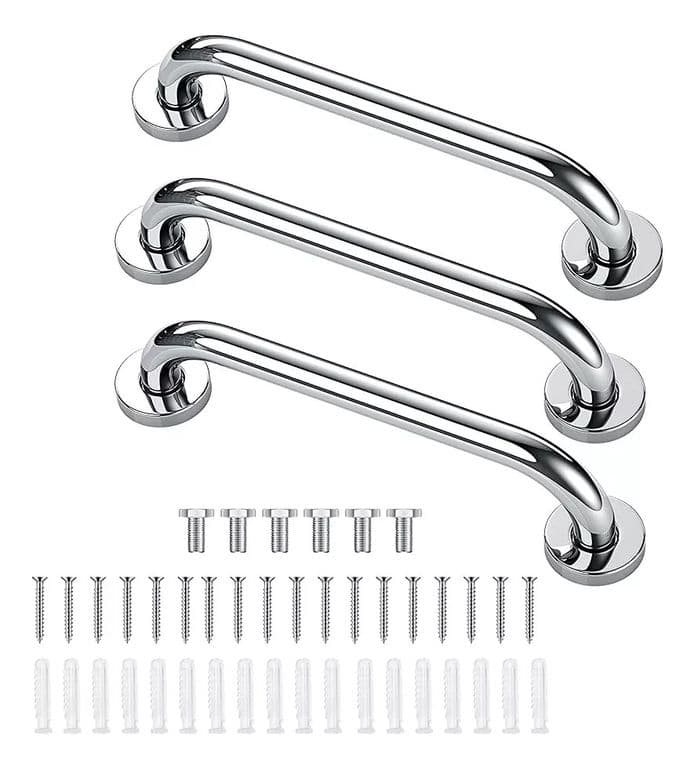 Pack X3 Manillas Agarraderas Barra Seguridad Bano Ducha Agarradera
