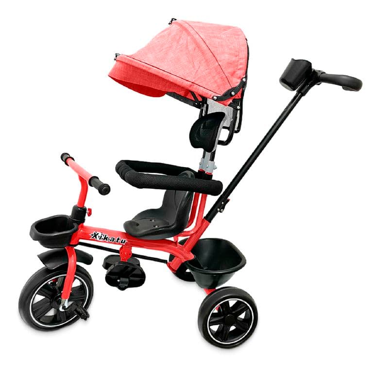 Triciclo Coche Infantil 5 En 1 Toldo Mango Direccional
