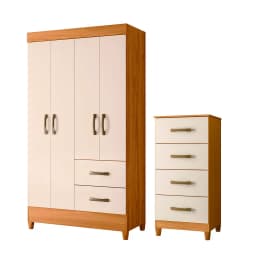 COMBO CLOSET 4P+COMODA 4C CARV (271002+276017