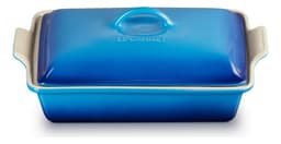 Bandeja Rectangular 33 Cm Con Tapa Azul Azure