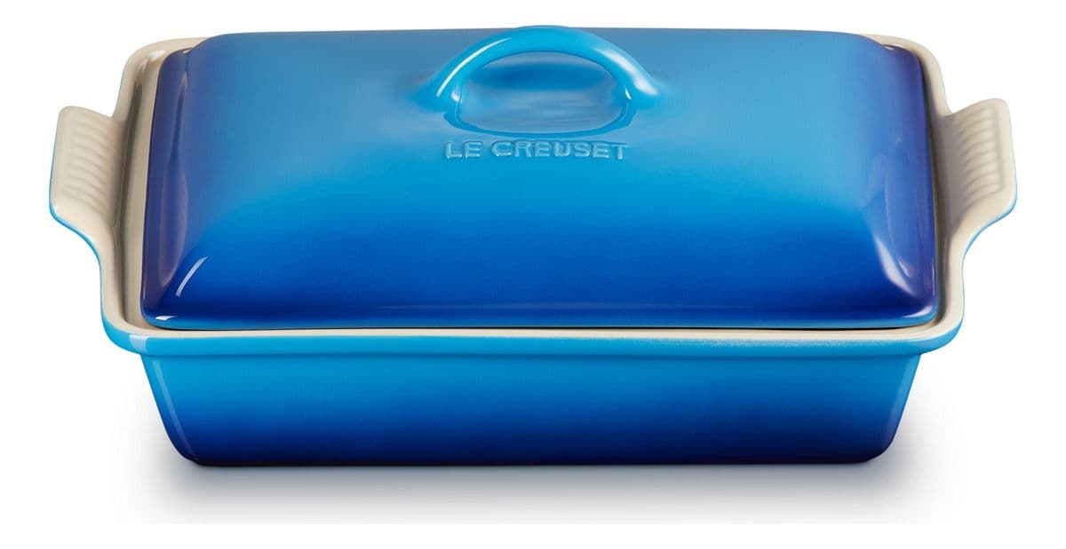 Bandeja Rectangular 33 Cm Con Tapa Azul Azure