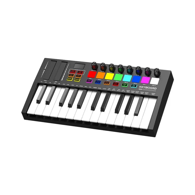 Teclado Midi 25 Teclas Controlador Musical Piano USB Crusec.