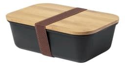 Contenedor Tupper Hermetico PP Bambu Thadan Negro 1000 ML