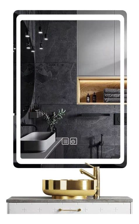 Espejo con Luz LED Touch de Lujo 50x70 cm