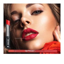 SET Delineador para labios Y labial en barra mismo tono. rojo 1 ML