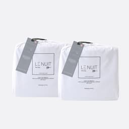 2 Sabanas King 300 Hilos Algodon Pima Peruano Percale Liso Blanco