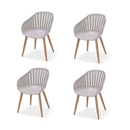 Pack x4 Sillas Exterior Cannes Gris - Gris