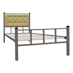 Cama Casual 1 Plaza Grafito/Camel.
