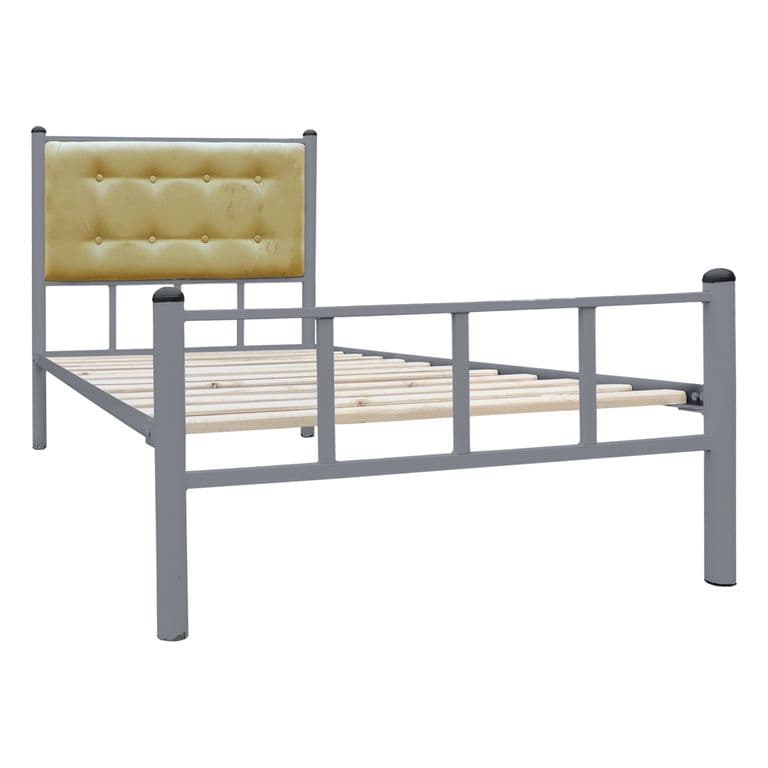 Cama Casual 1 Plaza Ceniza/Camel