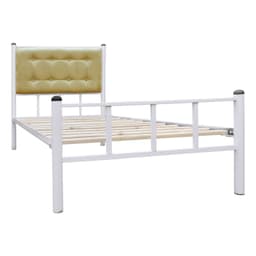 Cama Casual 1 Plaza Blanco/Camel.