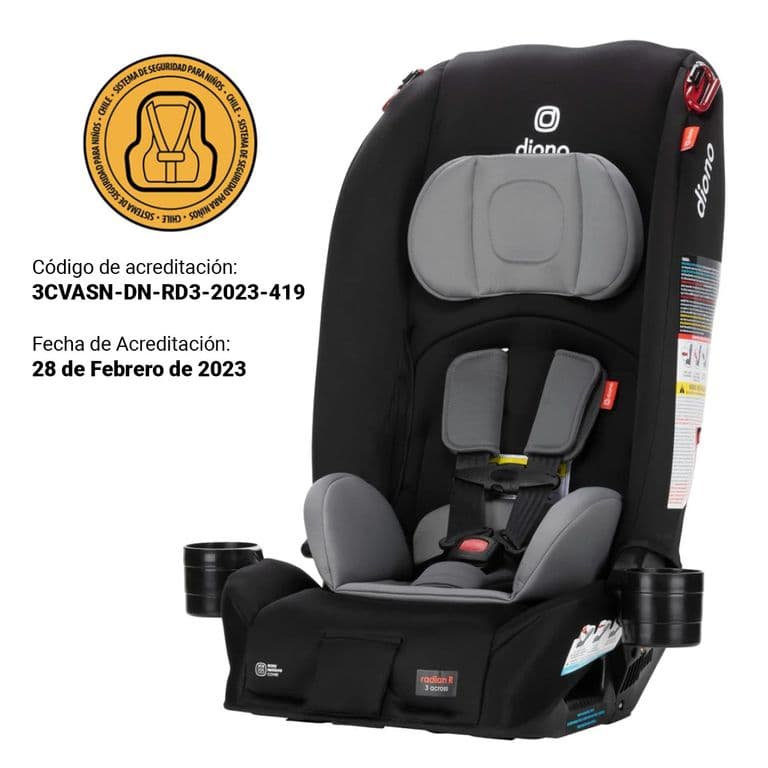 Silla de Auto Convertible Radian 3R Tormenta Negra