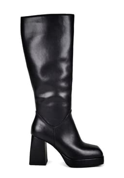 Bota Cuero Veruska Negro Negro 37