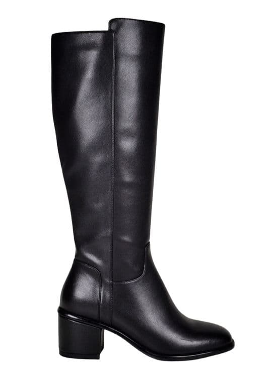 Bota Cuero Rosinela Negro Negro 35