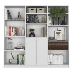 Set Estante 4 Repisas + Estante 2 P + Estante 5 R Fm-009B Blanco