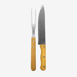 Set 2 Pzs Cuchillo Y Tenedor Asado Lyn