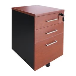 Cajonera Movil 2U1KX CEREZO con NEGRO