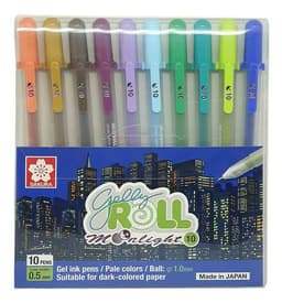 Lapices Gel Gelly Roll Moonlight 10 Col Earth