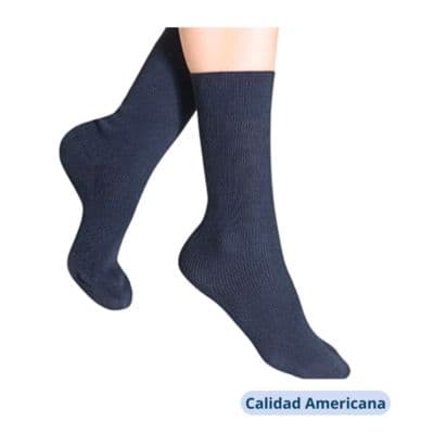 Calcetines Escolar Corto Azul Bambu Azul Oscuro S