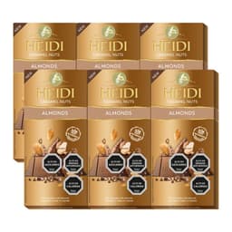 Pack 6 Tabletas De Chocolate Caramel Nuts Almonds 80g