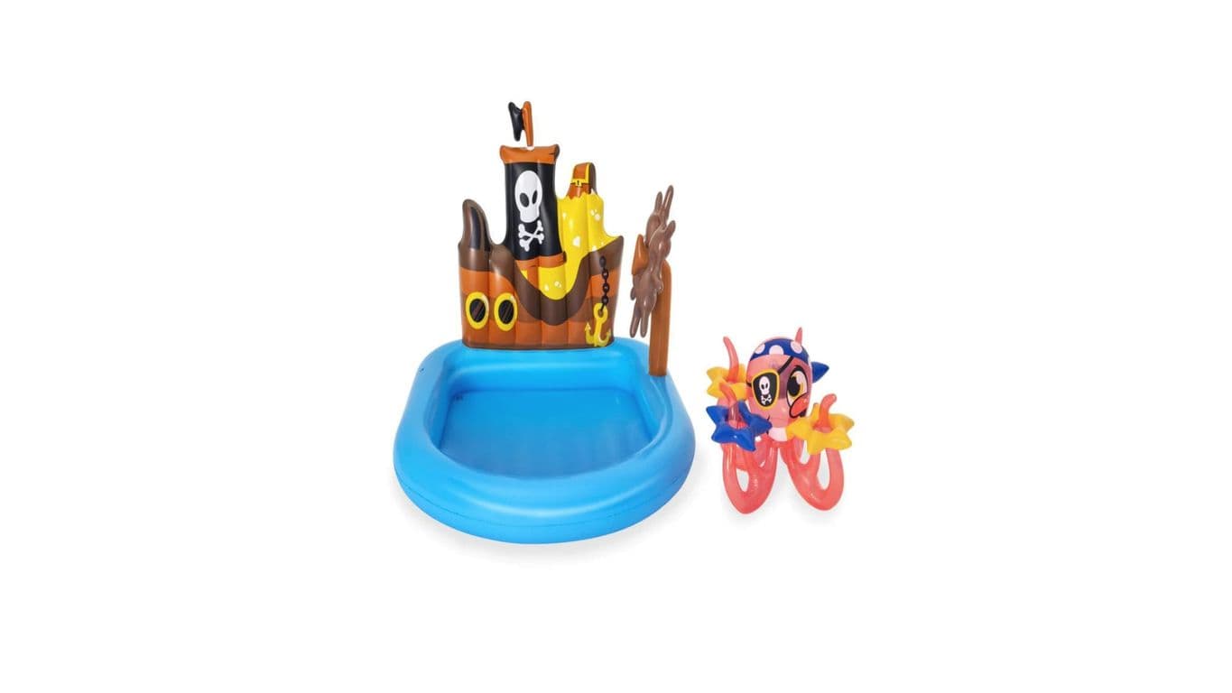 Piscina Inflable Barco Pirata - 140x130x104 cm -