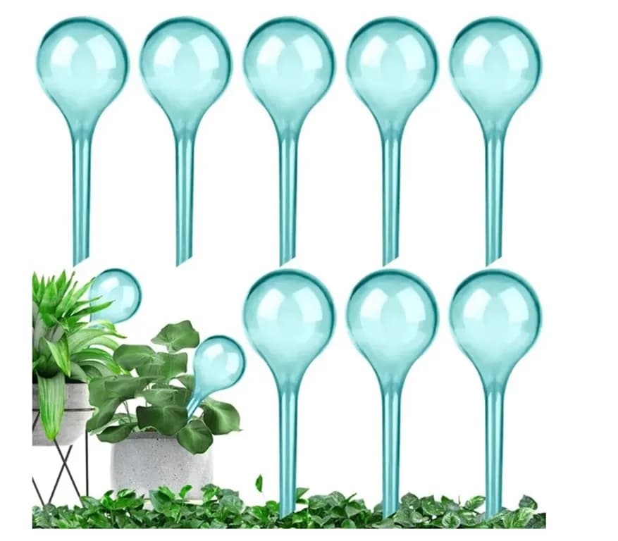 ALIMENTADOR AUTOMATICO DE AGUA PARA PLANTAS 13 X 5 CM ( 10 Unidades)
