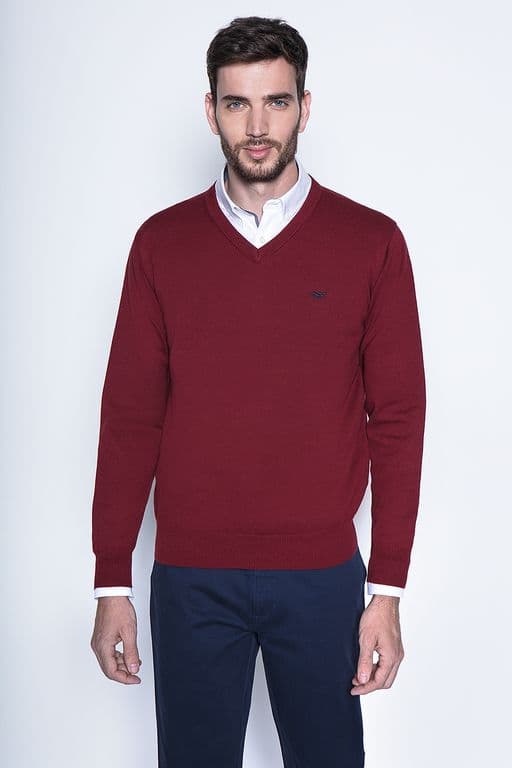 Sweater Smart Casual L/S Rojo Rojo S