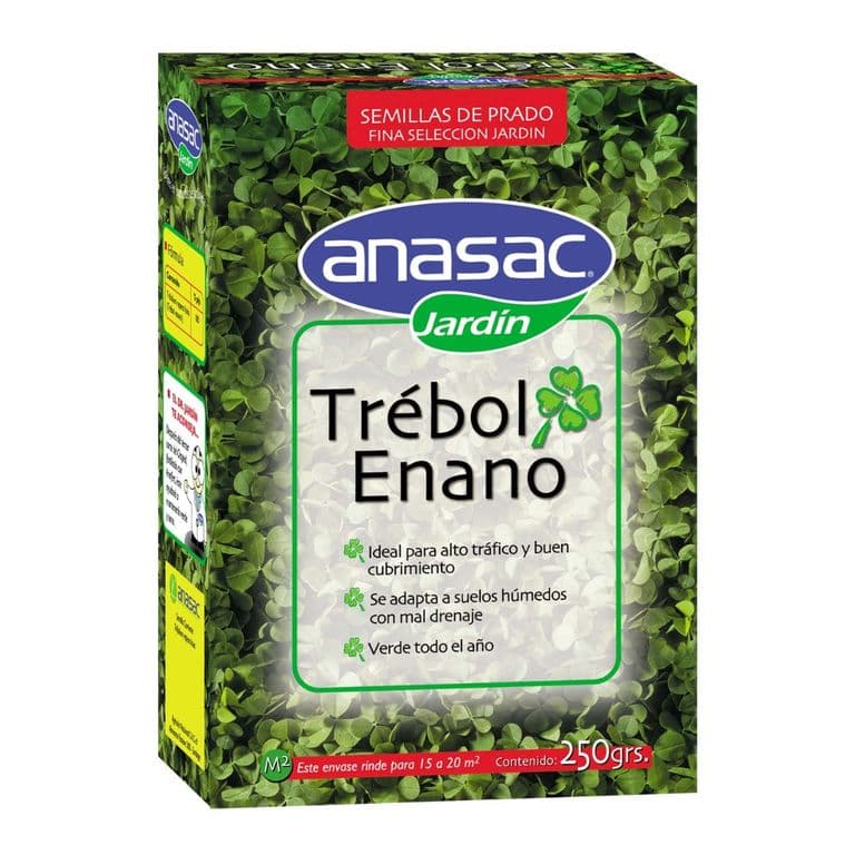 Semillas De Pasto Prado Trebol Enano 250 Grs
