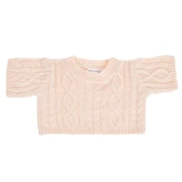 Sweater blanco invierno para peluche