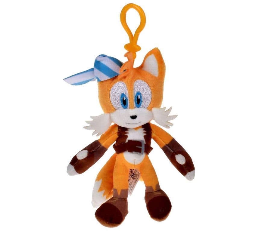 Peluche coleccion Tails con clip para colgar