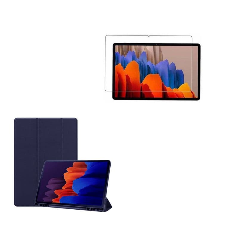 Carcasa Lamina Vidrio Compatible Con Tablet Samsung S8 Ultra Ranura