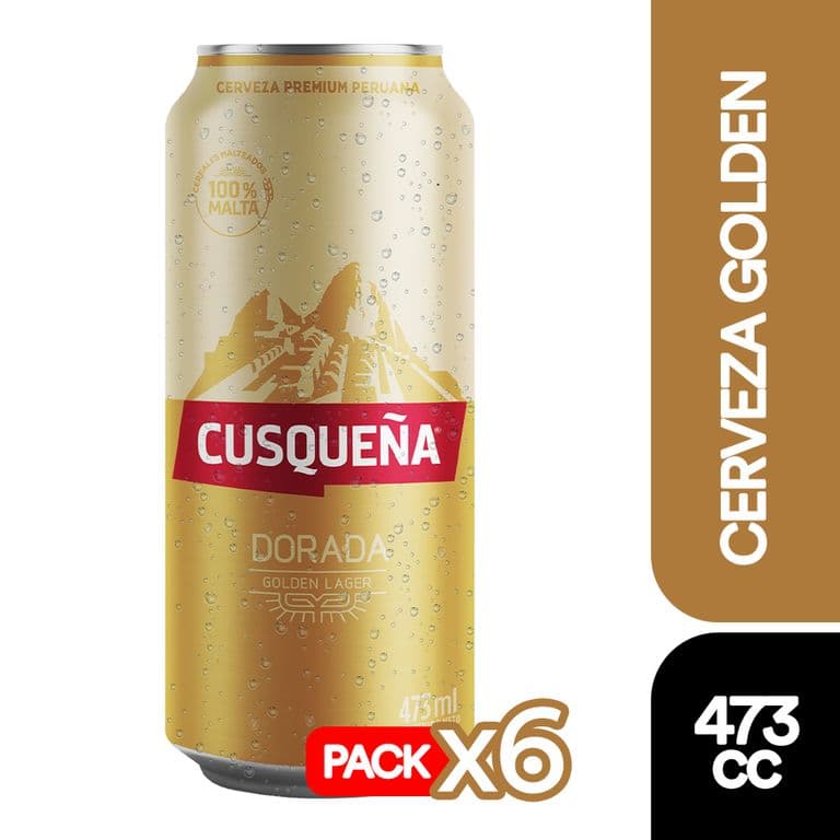6X Cerveza Lata 4,8 473Cc