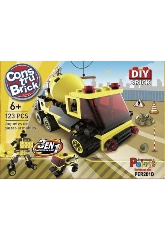 Juego Constru Brick Camion Hormigon 3 En 1 - Lego Compatible