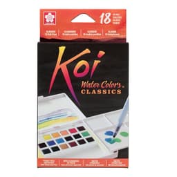 Koi Acuarela + Waterbrush 18 Colores