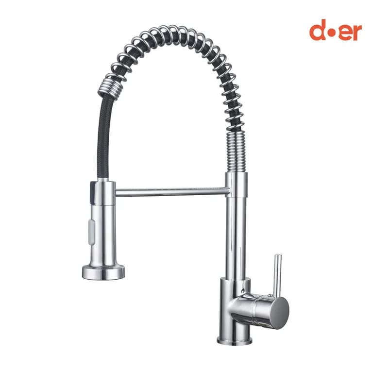 Monomando de Cocina Flexible Cromo Bermejo