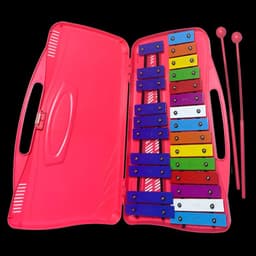 Metalofono de 25 Tonos+ 2 Baquetas HX0058 Rosado