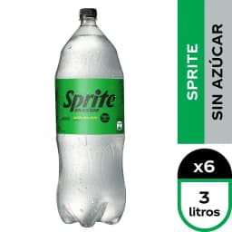 6x Bebida Sin Azucar 3000cc