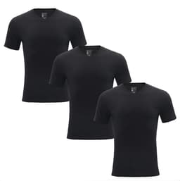 Pack de 3 Camisetas Manga Corta Algodon Hombre Giovacchino Negro S