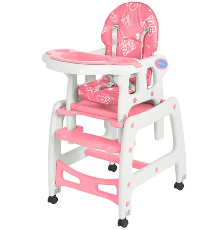 Silla De Comer New 3 En 1 Rosada