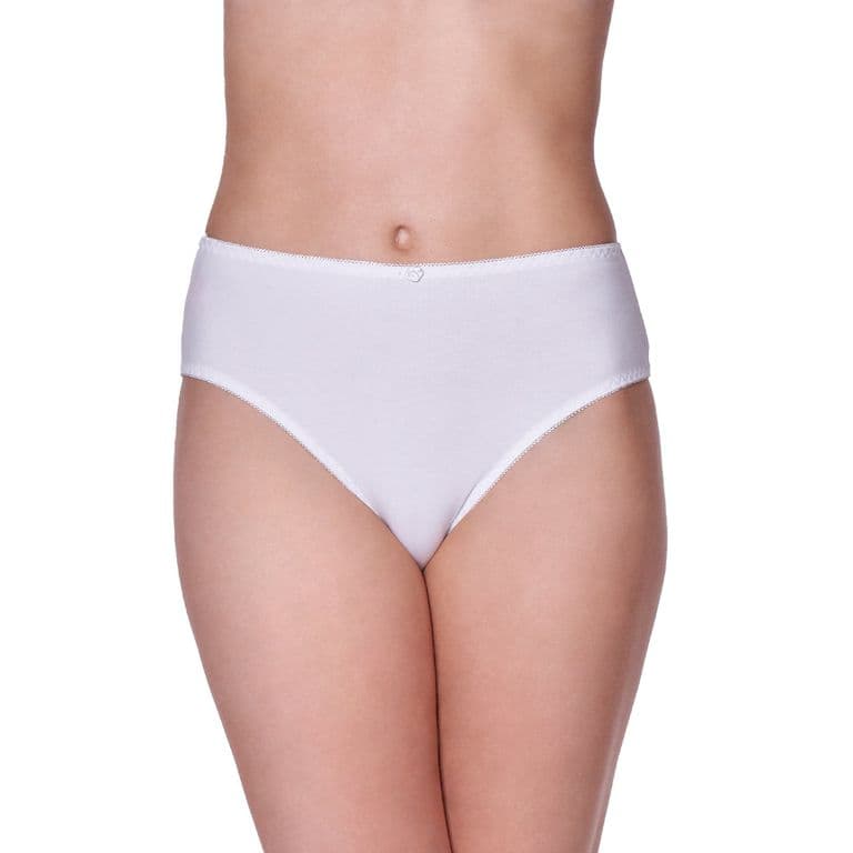 Calzon Tiro Alto Algodon Lycra 2001 Blanco XL