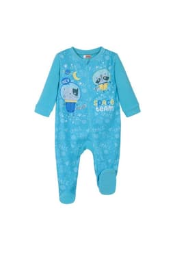 Pijama Bebe Nino Entero Polar Celeste Celeste 9-12 MESES