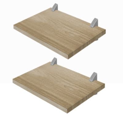 Repisas Concept 40 Roble Pack x 2