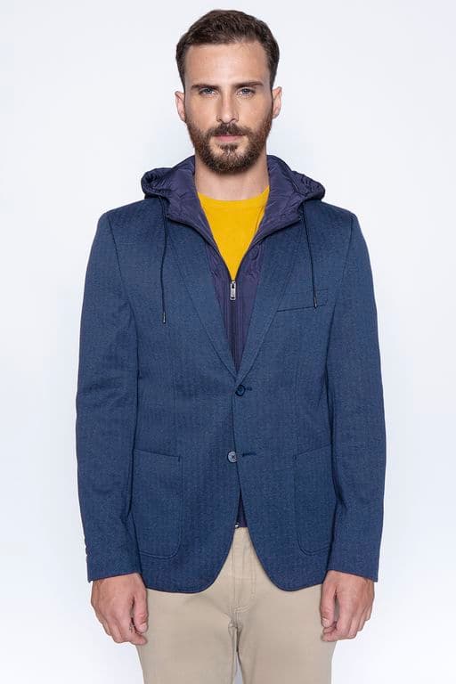Blazer Knitted Ohio Fj Azul Azul S