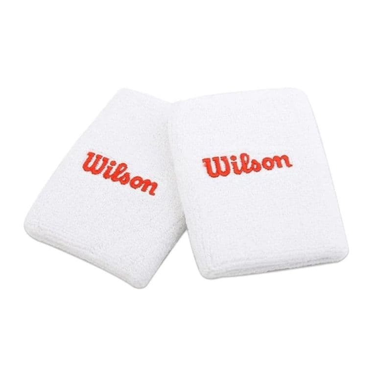 Munequera Larga Blanca X2 Tenis Padel
