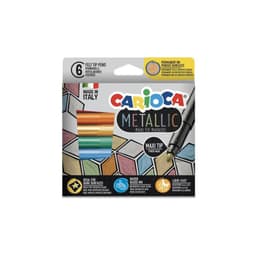Plumones Metallic Punta Maxi 6 Colores - SC