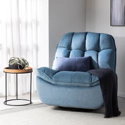 BERGER MILANIUM BLUE RECLINABLE GIRATORIO Y MECEDOR