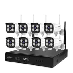 KIT NVR IP WIFI 8 Camaras Full HD 2MP Sricam NVS001