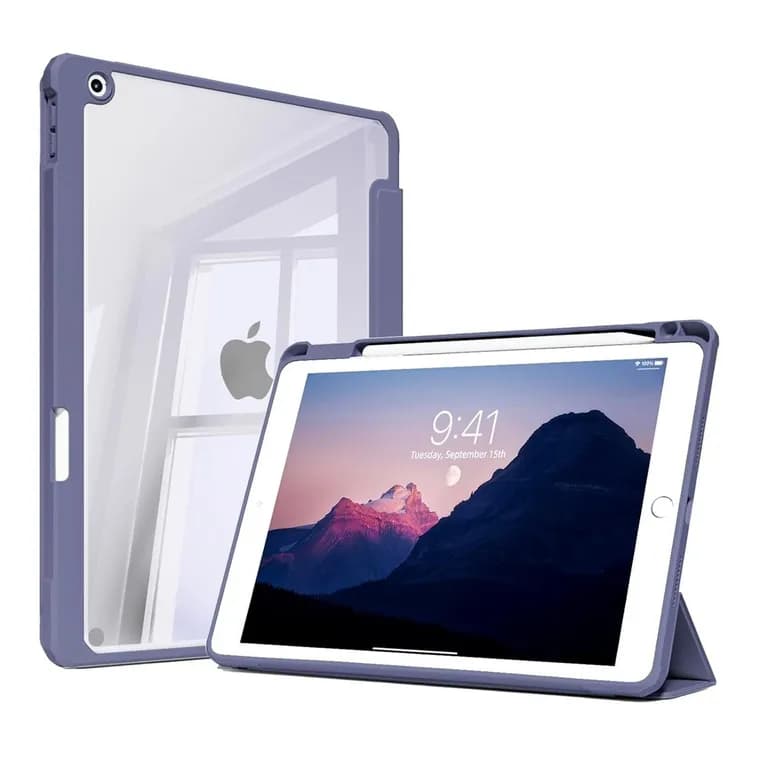 Estuche Funda Smart Case Espacio Lapiz iPad - Azul - 10.2"